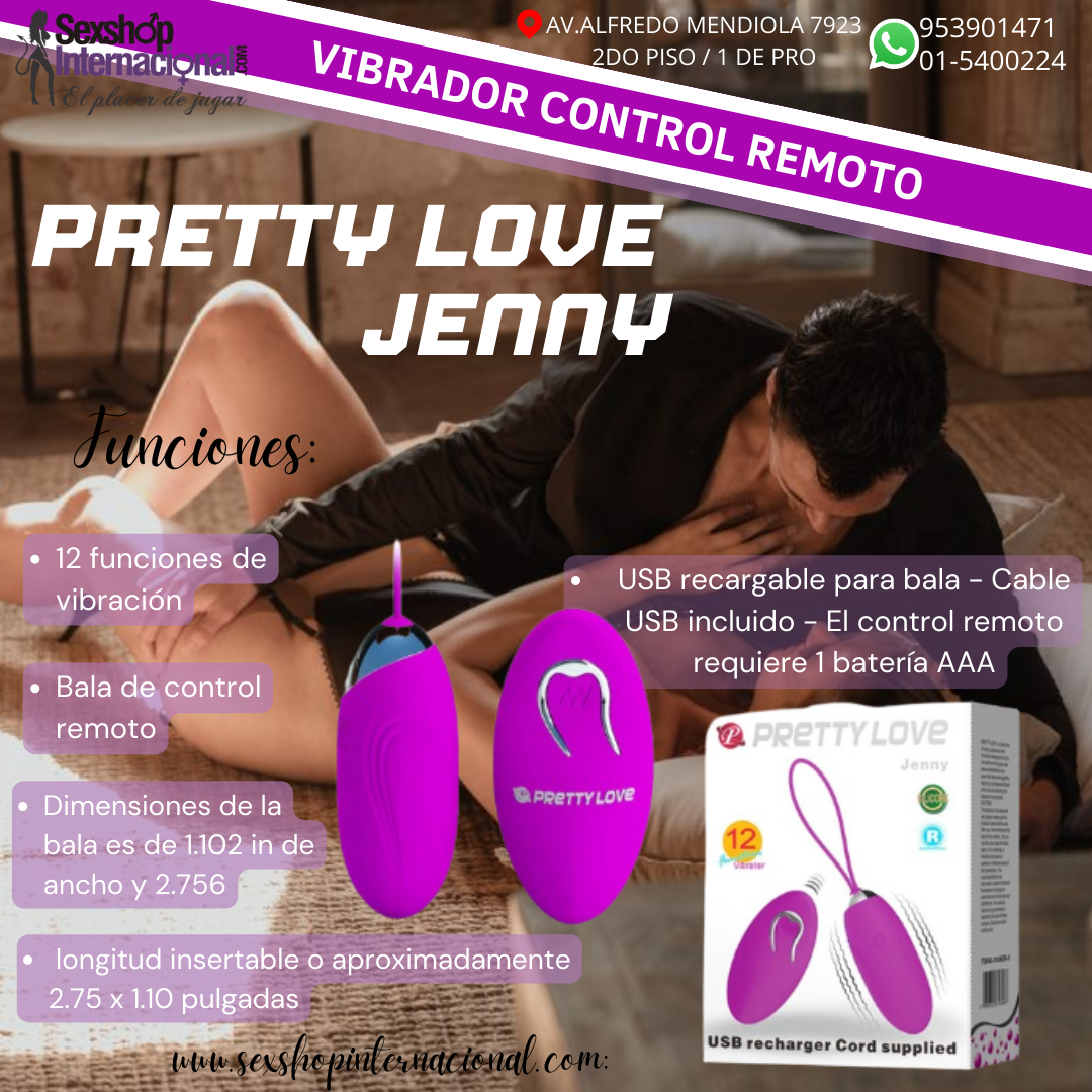 JENNY HUEVO VIBRADOR INALÁMBRICO